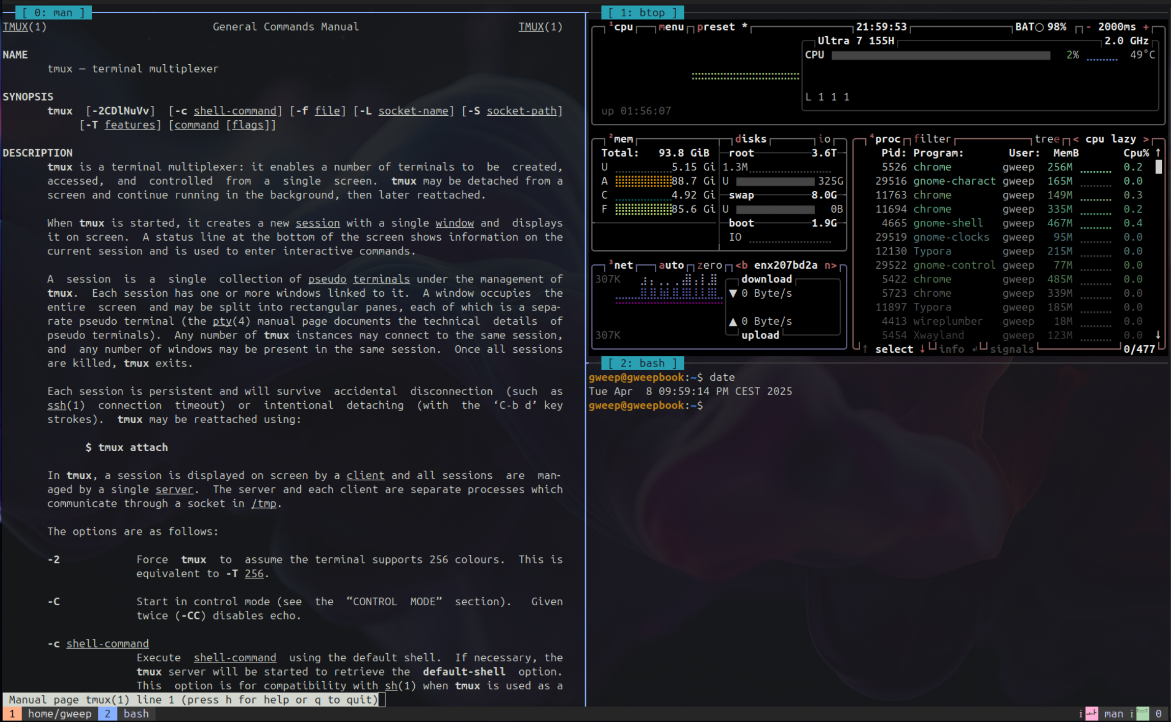 tmux